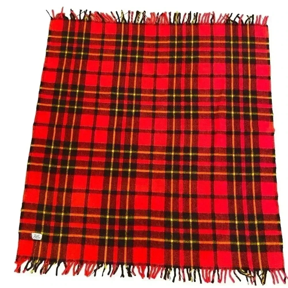 Vintage Faribo Stadium Wool Throw Blanket